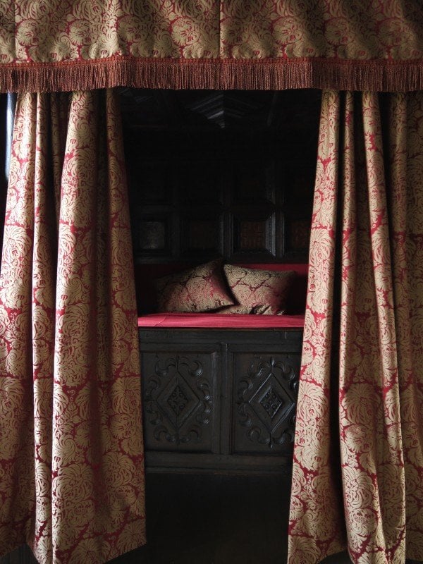 red Victorian Curtain Fabrics