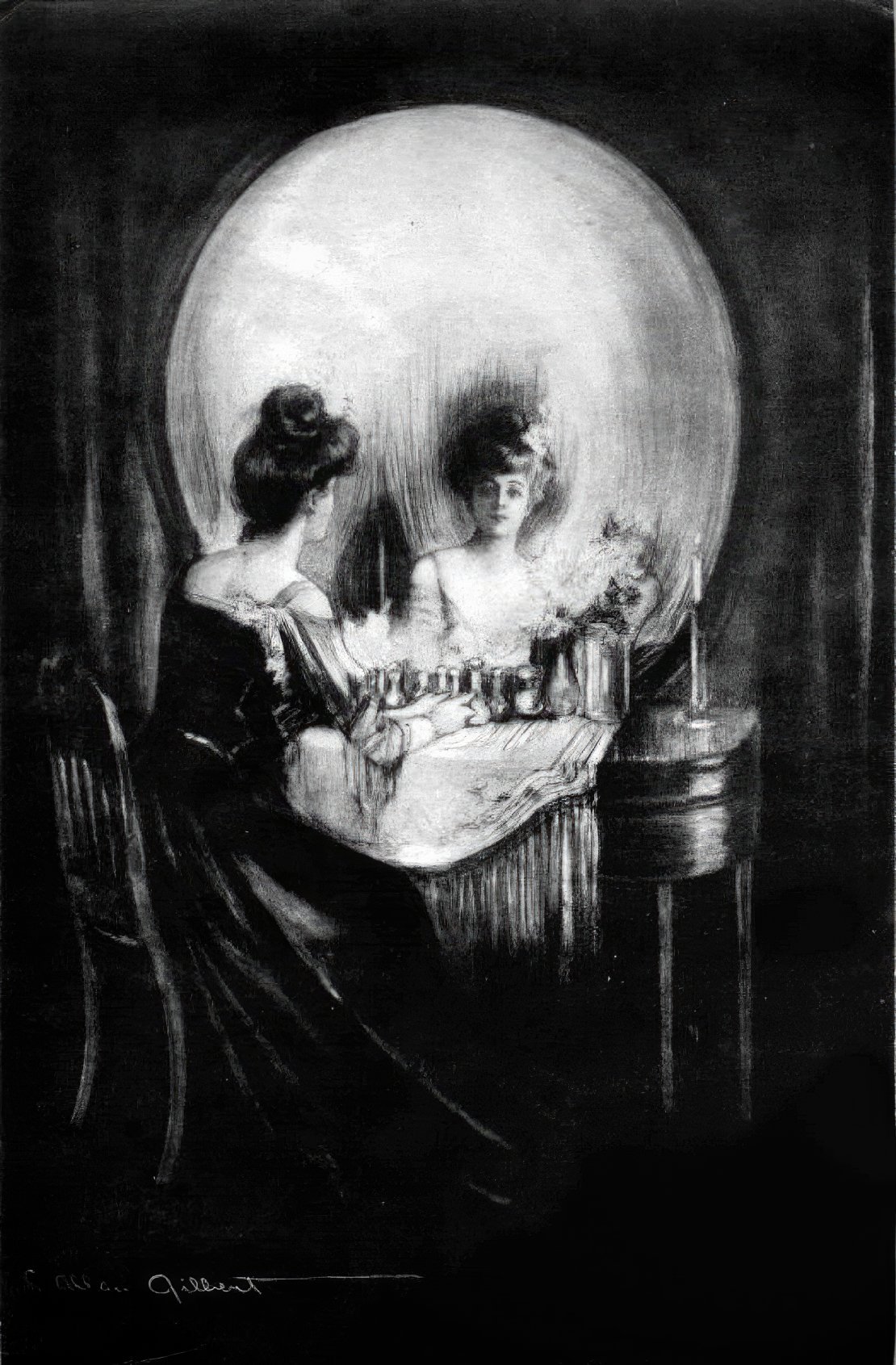 Mirror Skull All Is Vanity (1892)