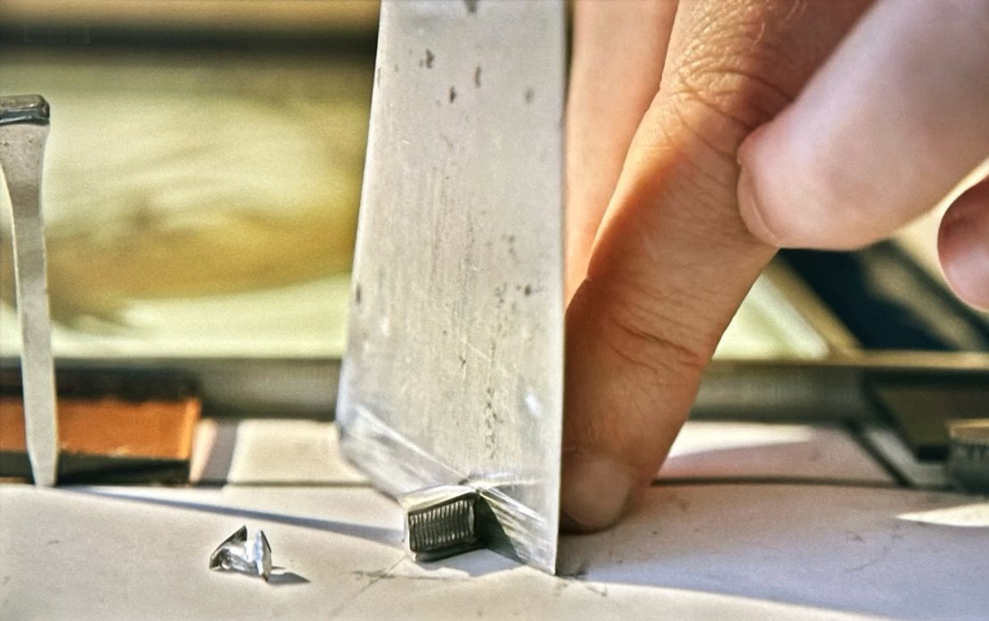 Cutting lead, repairing stained glass.