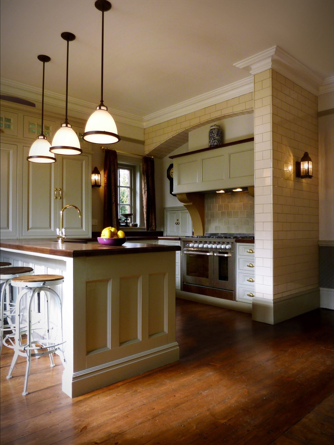 victorian kitchen floor renovation sanding staining varnishing