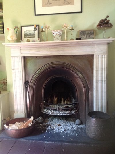 Victorian fireplace hearth