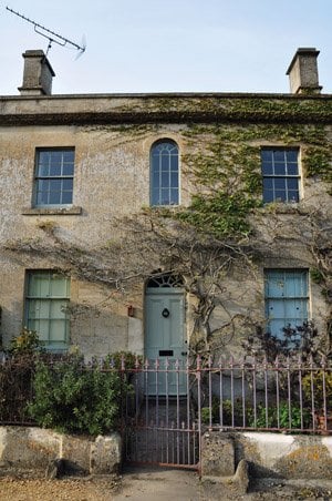 georgian house with ivy