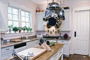 kitchen pan hanging rack