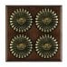 4 Gang Brass Period Light Switch - fluted in a choice of finishes