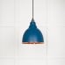 Brindle pendant light in Upstream with hammered copper interior 49500u 1 l