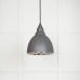 Brindle pendant light in bluff with nickel interior 49504bl 1 l