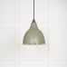 Brindle pendant light in Tump with white gloss interior 49507tu 1 l