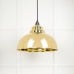 Harlow pendant light in smooth brass 49522 1 l