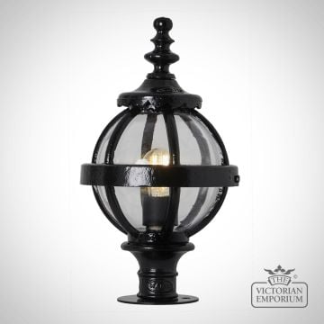 Globe pier lantern on short base in a choice of sizes