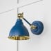 Brindle Wall Light with Smooth Brass Interior and Upstream Exterior 49716su 1 l