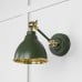 Brindle Wall Light in Hammered Brass with Heath Exterior 49719sh 1 l