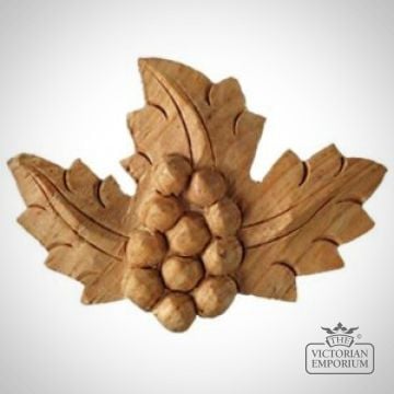Pn437 Grapes And Leaf Motif Pine Carving Hand Work 300x300