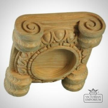 Pn821 Low Profile Ionic Column Capital Carved In Pine 300x300