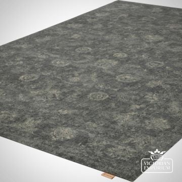 Vintage Flora Rug in Graphite in a choice of sizes