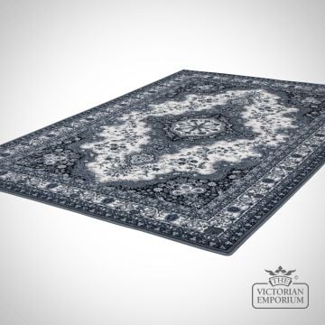 Isfahan Rug in Dark Grey in a choice of sizes