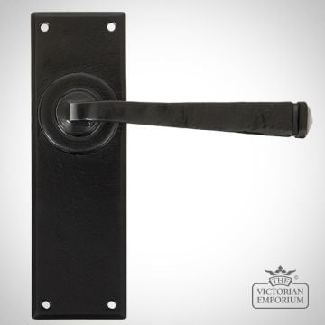 Black Avon Lever Lock or Latch or Bathroom Handle Set