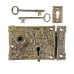 147785   03350bsb100 ornate lock solid brass 100mm