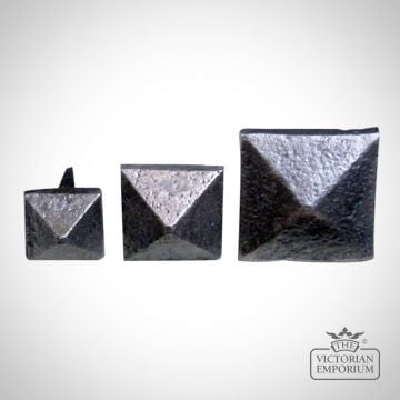 Black Pyramid Door Stud with Screw