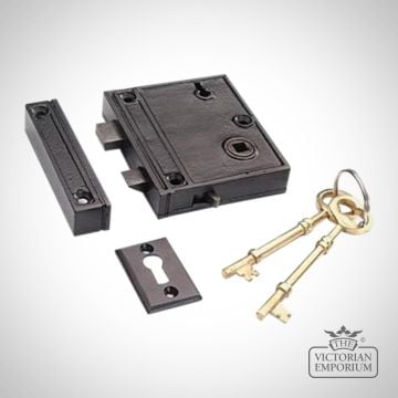 Rim Lever / Lock Set Cast Iron Vertical