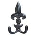 148694 30336hob100 coat hook double heraldry fleur de lys oil black 110mm (3)