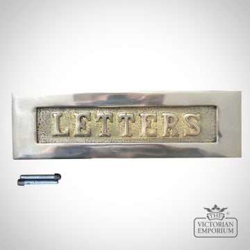 Brass Letter Box Plate LETTERS