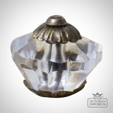 Glass Faceted Cupboard Knob