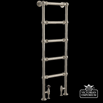 5 Bar Beaulieu Wall / Floor Mounted Heated Towel Rail 1500x500mm in a choice of finishes