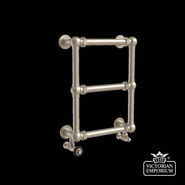 3 Bar Bridewell Wall Mounted Heated Towel Rail 650x500mm in a choice of finishes