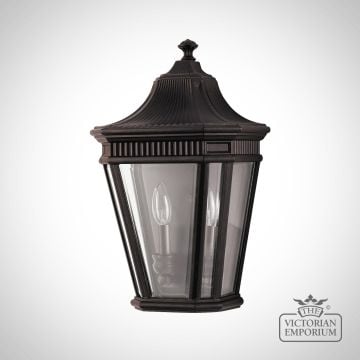 Cotswold Lane 2 Light Half Wall Lantern In Bronze  Fecotsln7gb