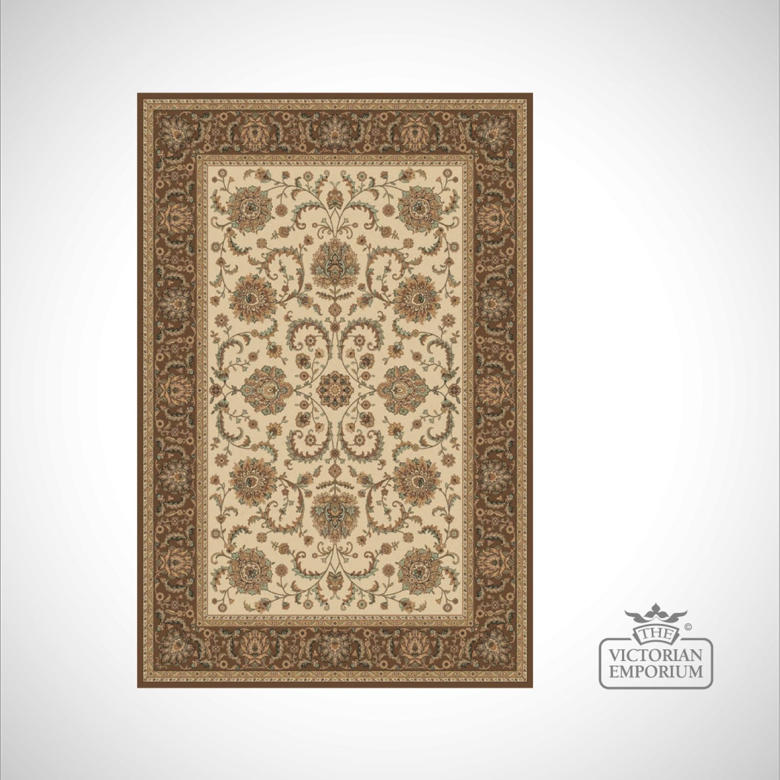 Victorian Rug style KM4154 Black Rugs