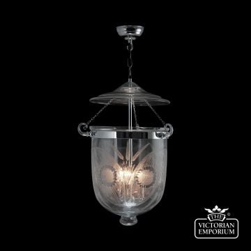 Pendent Ceiling Hanging Cut Glass Hurricane Lighting Classic Fern84