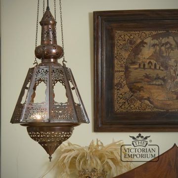 Victorian Hanging Pendent Moroccan Lighting Classic Samarkand Insitu
