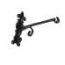 Traditional basket hook fireside patio black hand forged old classical victorian decorative reclaimed-ve4601