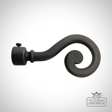 Wrought iron shepherd’s crook finial