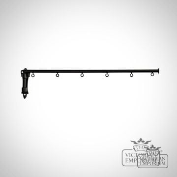 Dormer Window wrought iron curtain swing arm with or without eyes