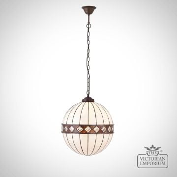 Fargo Globe Light In A Choice Of Two Sizes Pendent Ceiling Tiffany Light 67045