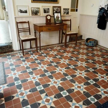Donnell Victorian Mosaic Floor Tiles - Centre Pattern - 300x300mm