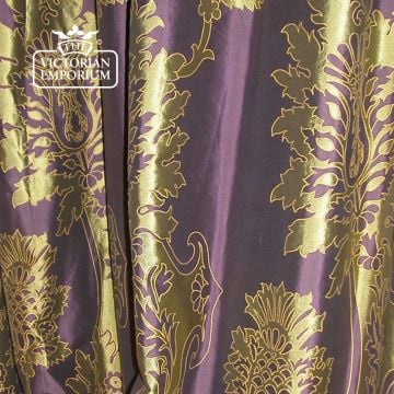 Malvern Mayfair Fabric Floral Damask Design F0016 Grape Muscat