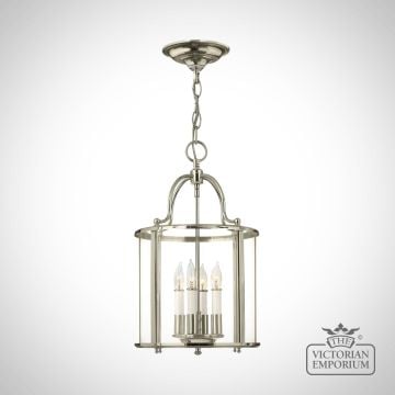 Gentry Medium Pendant Light In Polished Nickel