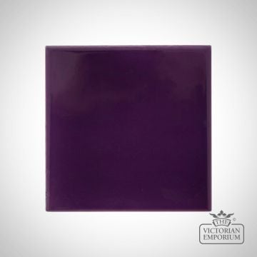 Deep Violet Square Fireplace tiles