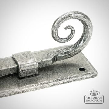 6” Monkeytail Bolt in Antique Pewter