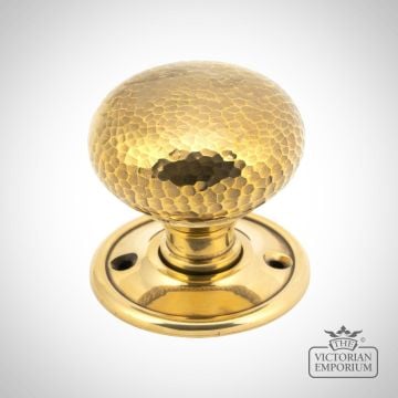 Knob Aged Brass Hammered 46031 1