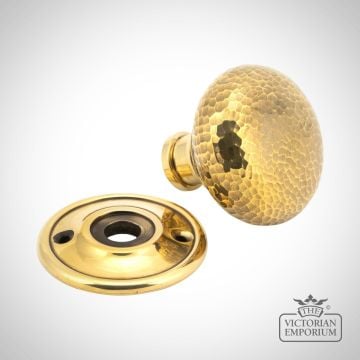 Knob Aged Brass Hammered 46031 2