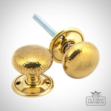 Knob Aged Brass Hammered 46031 Main