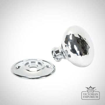 Knob Polished Chrome Hammered 46033 1