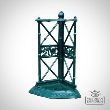 Victorian Cast Umbrella Stand - In Cast Aluminium And Powder Coated