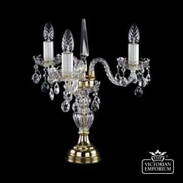 Elegant crystal table lamp