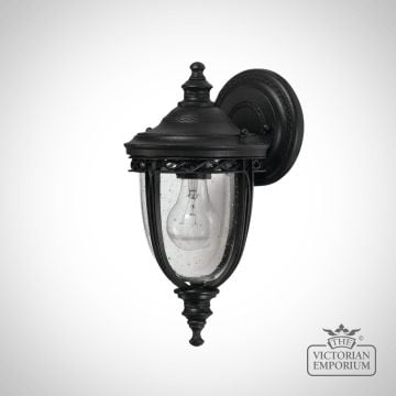 Bridle Wall Lantern In Black Finish - Small